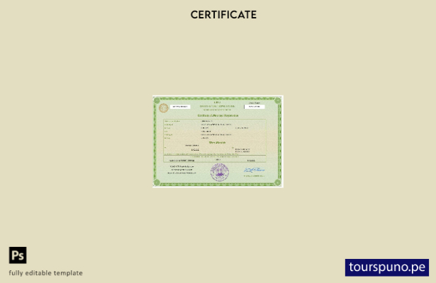listo para imprimir certificado de matrimonio de Libia Plantilla en Word y PDF
